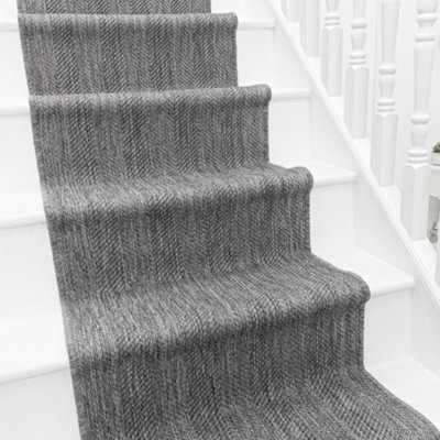 Stripes Stair RunnerReversibleDurable & Hardwearing Carpet For Stairs & StaircasesMultiple Lengths from B&Q