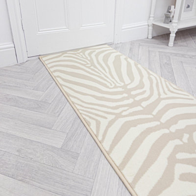 Zebra Hallway Runner RugSoftComfortable & Durable Carpet For HallKitchen & Corridor from B&Q