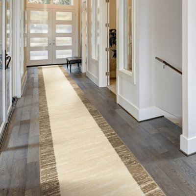Morning Mist Hallway Runner RugSoftComfortable & Durable Carpet For HallKitchen & Corridor from B&Q