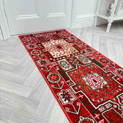 Abstract Hallway Runner RugSoftComfortable & Durable Carpet For HallKitchen & Corridor from B&Q