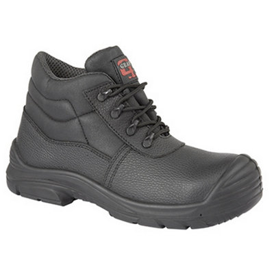 Grafters Mens Super Wide Eeee Fitting Safety Chukka Boots Black (8 Uk) from B&Q