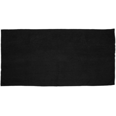 Towel City Microfibre Guest Towel Black (One Size) from B&Q