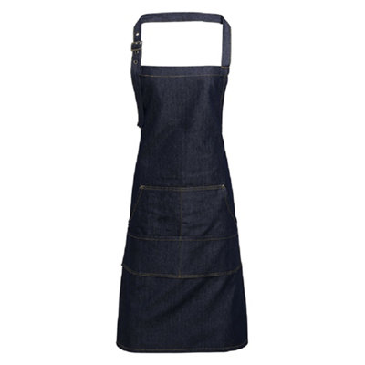 Premier (One Size, Indigo Denim) Jeans Stitch Bib Apron - Image 5