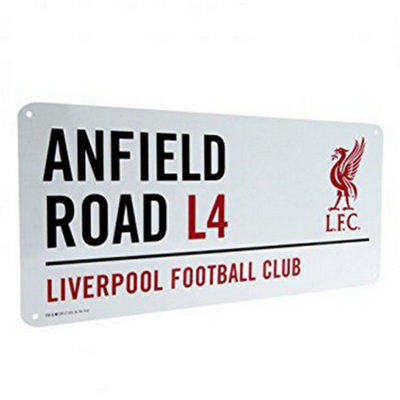 Liverpool Fc Official Football Metal Street Sign - White/Red/Black - Image 4
