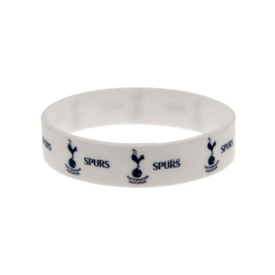  - Tottenham Hotspur Fc Official Football Silicone Wristband White (One Size)