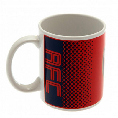 Arsenal Fc Unisex Dark Red Official Football Fade Design Mug In - Image 3