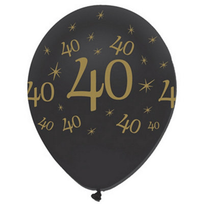 Creative Party 12 Inch All Round Print Latex Balloons (Pack Of 6) Multicoloured (12 Inch) from B&Q