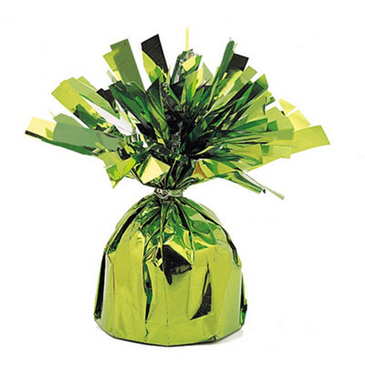 Unique Party Foil Tels Balloon Weights (Pack Of 6) Lime Green (One Size) from B&Q
