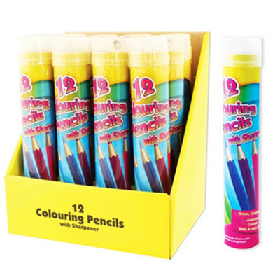 Artbox Full Size 12 Colouring Pencils And Sharpener Multicoloured (One Size) from B&Q