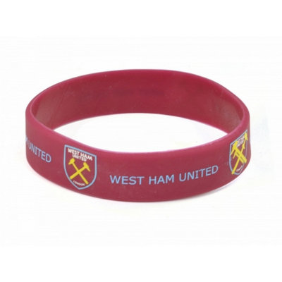 West Ham Silicone Wristband Maroon (One Size)