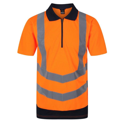 B&Q -  5Lv 95 Wicking Polo Shirt High Viz Hi Vis Orange Xxxl Trs189 5Lv 95