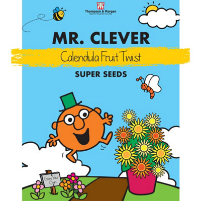 Thompson & Morgan Mr. Clever Calendula Fruit Twist Flower Seeds - Orange, 60 Seeds - Image 4