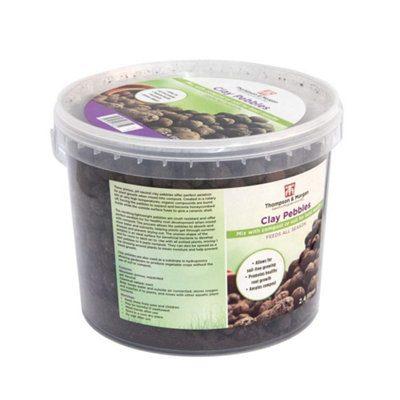 Thompson & Morgan Grow Media Clay Pebbles 2.4 Litre Tub X 2 from B&Q