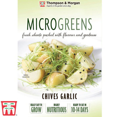 Thompson & Morgan Microgreens Chives Garlic 1 Seed Packet (200 Seeds) from B&Q