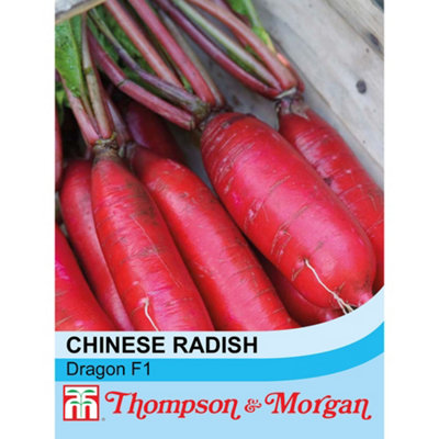 B&Q -  Radish (Chinese) Dragon F1 Hybrid 1 Seed Packet