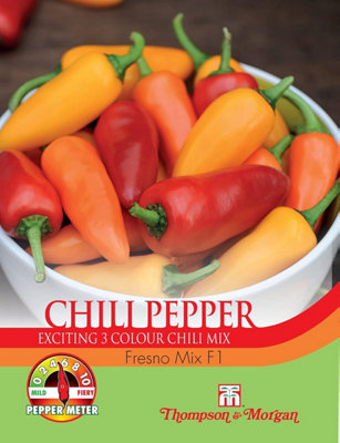 Thompson & Morgan Chilli Pepper Fresno Mix F1 1 Seed Packet (6 Seeds) from B&Q