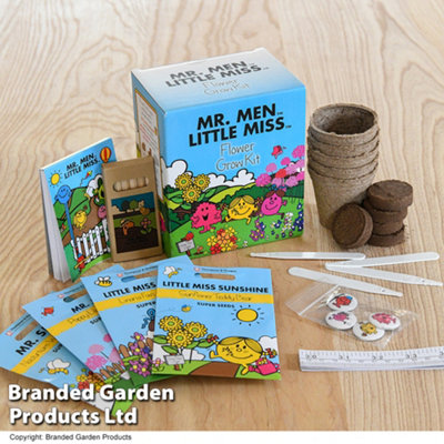 Thompson & Morgan Mr Men Seed Grow Kit - Flower Seed X - Ideal Gift Size 1
