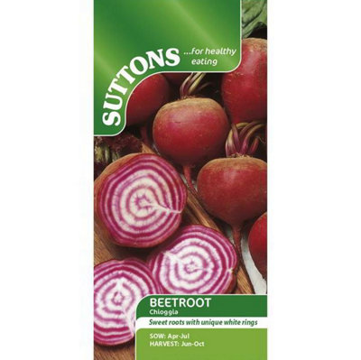 Suttons Seeds Beetroot Chioggia 1 X Seed Packet from B&Q