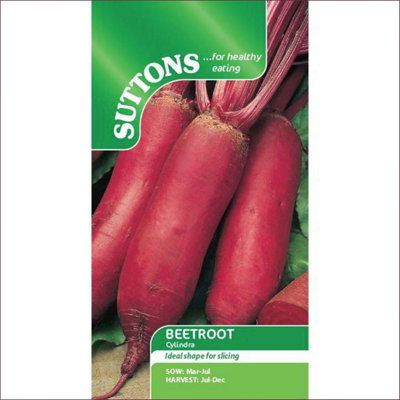 Suttons Seeds Beetroot Cylindra 1 Seed Packet Grow Your Own Veg from B&Q