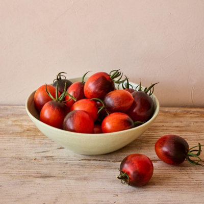 B&Q -  Tomato Black Moon F1 Sweet Fruity Savoury Cherry Late Blight Resistant Indeterminate