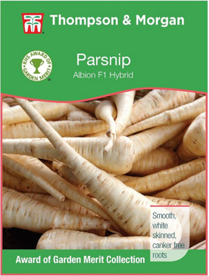 Thompson & Morgan White Parsnip F1 Albion Seed Packet (380 Seeds) Size 1