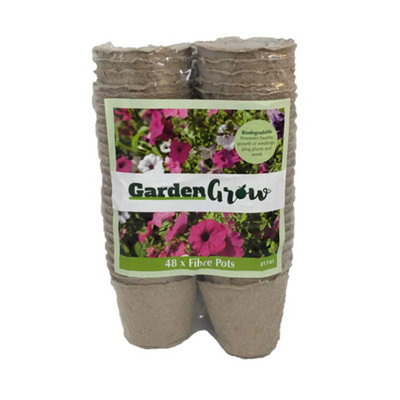Thompson & Morgan Garden Grow Fibre Grow Pots48 Pack from B&Q