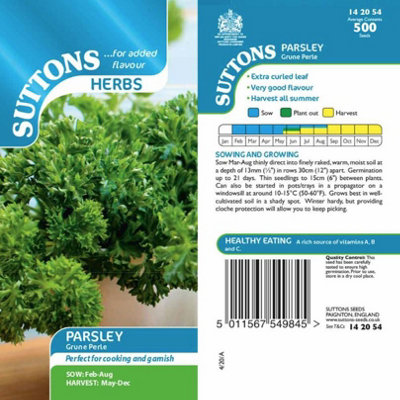 B&Q -  Parsley Grune Perle 1 Seed Packet