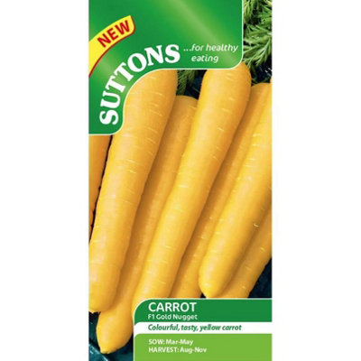 Suttons Seeds Carrot F1 Gold Nugget 1 Packet from B&Q