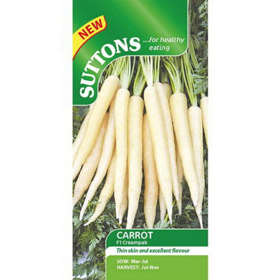 Suttons Seeds Carrot F1 Creampak 1 Seed Packet from B&Q