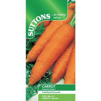 Suttons Seeds Carrot Autumn King 2 4 Packets from B&Q