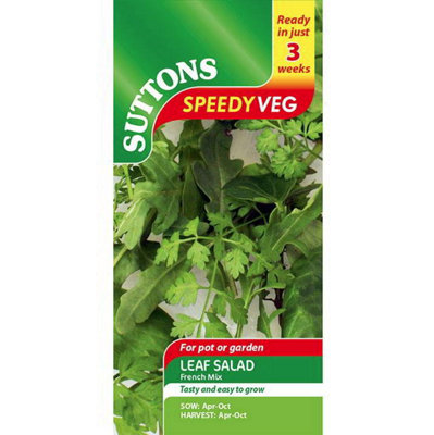 Suttons Seeds Leaf Salad French Mix 1 Packet from B&Q