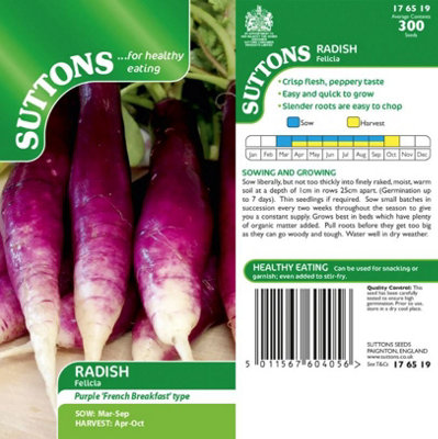 B&Q -  Radish Felicia 1 Seed Packet