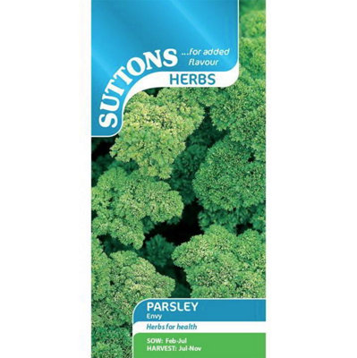 Suttons Seeds Herb Parsley Envy 1 Seed Packet from B&Q