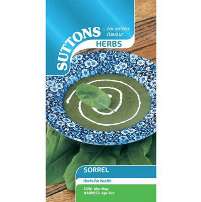 Suttons Seeds Herb Sorrel 1 X Seed Packet from B&Q