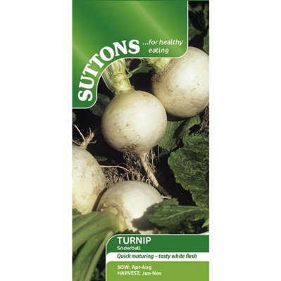Suttons Seeds Turnip Snowball 1 Packet from B&Q