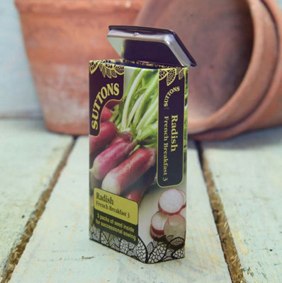 B&Q -  Suttons Seed Seed Tin & Radish French Breakfast (3 Foils)