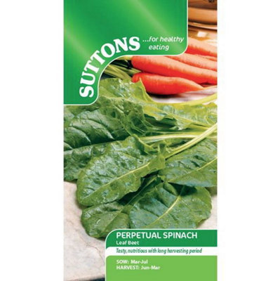 Suttons Seeds Spinach Perpetual Spinach 4 Packets from B&Q