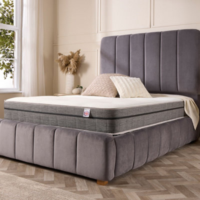 Aspire Memory Foam Tufted Bonnell Spring MattressSize King from B&Q