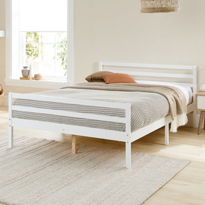 Aspire White Alpine Bed Frame In Finish 20Cm