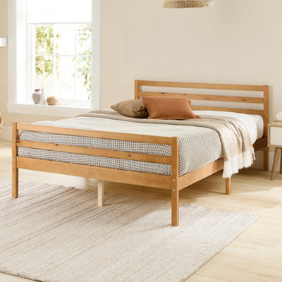 Aspire Alpine Bed Frame In Natural Finish 20Cm