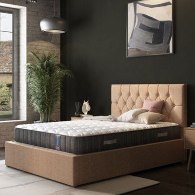 Aspire Uk Made Pocket Sprung Mattress In A Box, King Medium