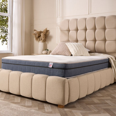 Aspire Natural Wool Bonnell Hybrid Tufted Mattress, Double Medium