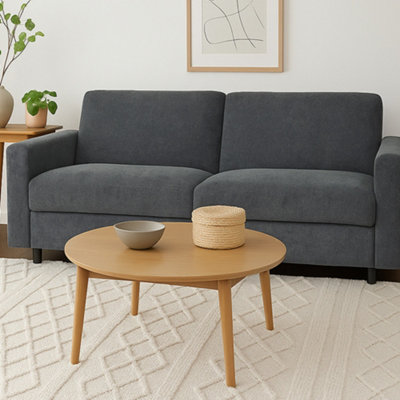 Aspire Light/Grey Vault Sofa Bed With Dual Storage, Charcoal 38Cm