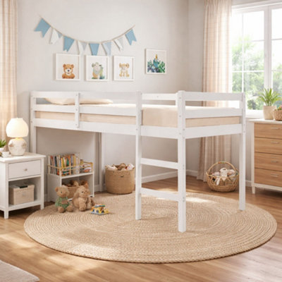 Aspire - Mid Sleeper Bed - Single - White - Wood - Image 3