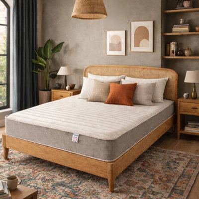 Aspire Pocket+ Hybrid Memory Foam Mattress Medium Comfort Pocket Spring Mattress In A BoxEco Foam Support23Cm Depth from B&Q