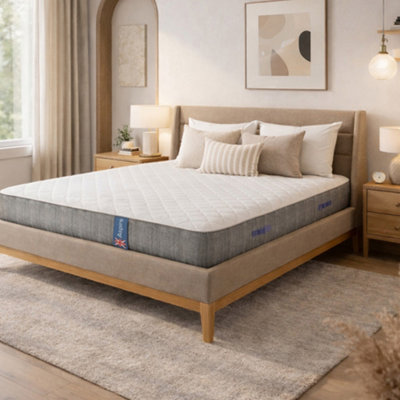 Aspire Purerest Natural Wool Pocket Hybrid MattressMedium Firm Pocket Spring Mattress With Wool Comfort Layer And Eco Foam23Cm Depth from B&Q