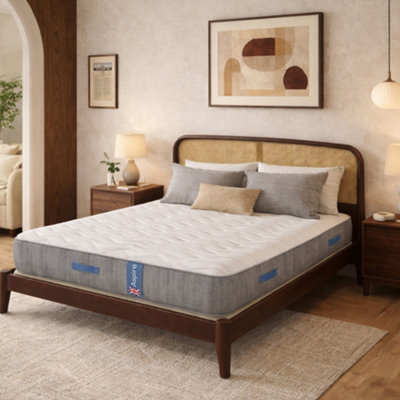Aspire Heritage Comfort 1000 Pocket Natural Wool Hybrid MattressMedium Firm Pocket Spring Mattress With Eco Foam Support23Cm Depth from B&Q