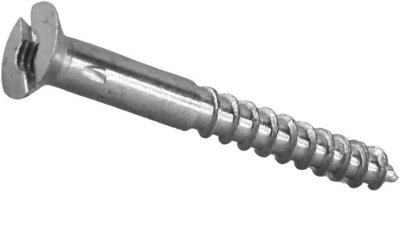 Mirror Screw Only 4.0 X 30mm (8 X 1. 1/4 Inch) Bzp Pack Of 100 from B&Q