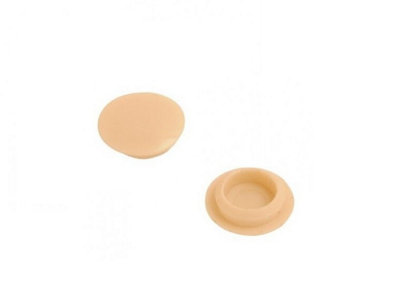 Screw Cover Cap Beige 10mm Beige Pack Of 100 from B&Q