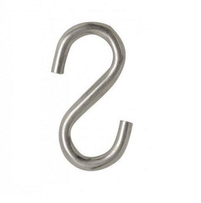 S Hook 25mm Bright Zinc Plated Pack Of 100 from B&Q